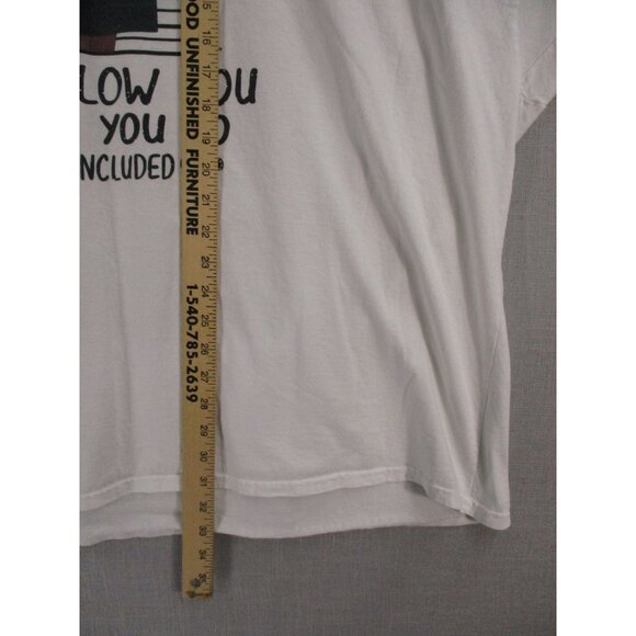 Hanes 6XL White "Personal Stalker" Graphic T-Shirt - Picture 6 of 8